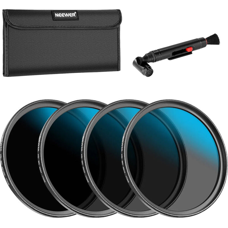 Neewer HD ND Lens Filter + Cleaner Kit with ND16, ND32, ND64 & ND1000 (77mm)