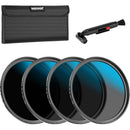Neewer HD ND Lens Filter + Cleaner Kit with ND16, ND32, ND64 & ND1000 (58mm)