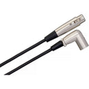 Hosa Technology 3-Pin XLR Female to XLR Angled Male Cable - 15'