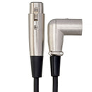 Hosa Technology 3-Pin XLR Female to XLR Angled Male Cable - 15'
