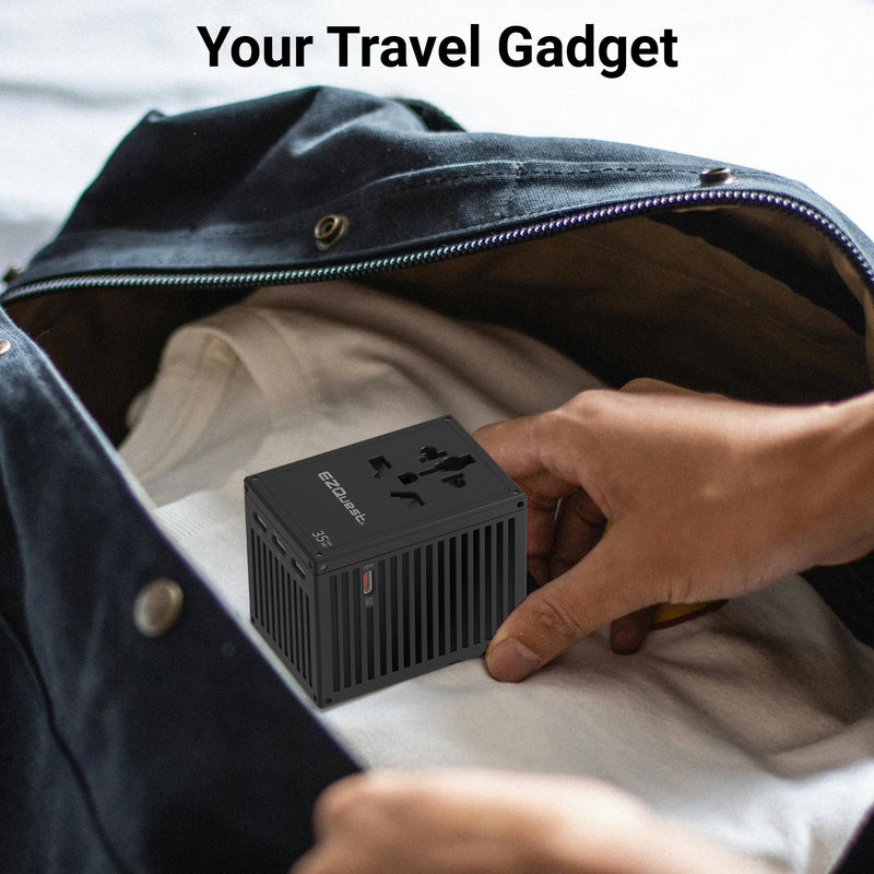 EZQuest WorldTravel 35W GaN 5-Port Wall Charger (Black)
