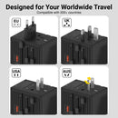 EZQuest WorldTravel 65W GaN 5-Port Wall Charger (Black)
