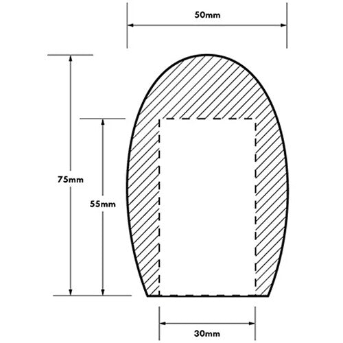Radius Foam Windscreen for Shure SM57 Microphone