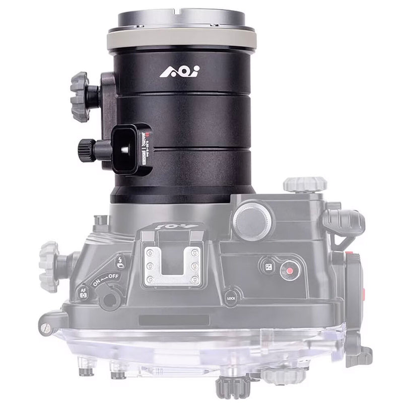 AOI Flat Lens Port for Olympus PEN Housings & 90mm Macro Lens