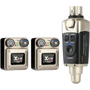 Xvive Audio U45R2 Wireless In-Ear Monitor System with Two Receivers (5.8 GHz, Silver)