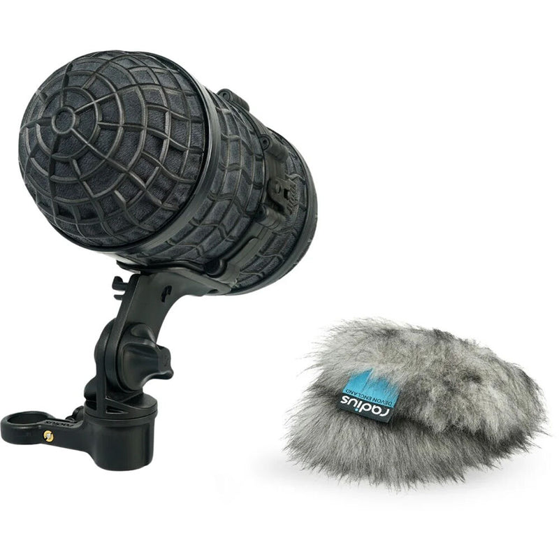 Radius Mini-ALTO 115 Blimp Windshield & RAD Mount Kit (No Cable, Gray)