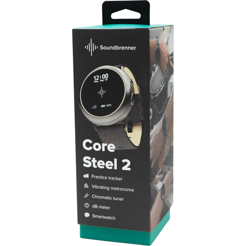 Soundbrenner Core Steel 2 Musician's Smartwatch (Carbon Gray)