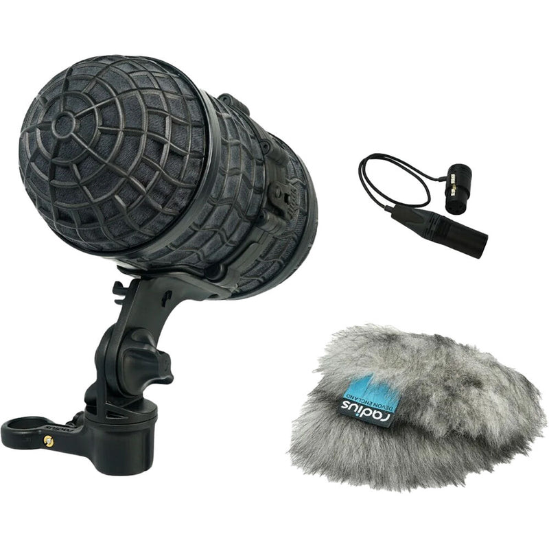 Radius Mini-ALTO 115 Blimp Windshield & RAD Mount Kit (with Cable, Gray)