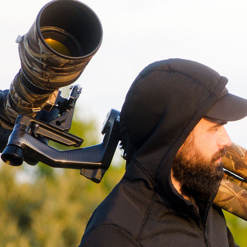 Zenelli ZX Plus Carbon Fiber Gimbal Head (Matte)