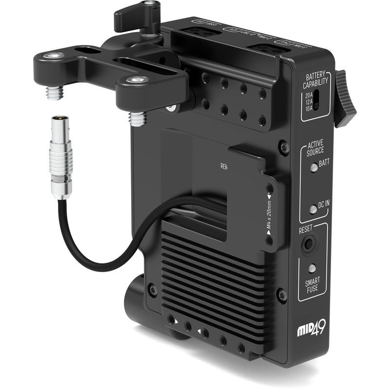 MID49 DB-9 Camera-Mounted Power Distribution Box for Blackmagic PYXIS (Gold Mount)