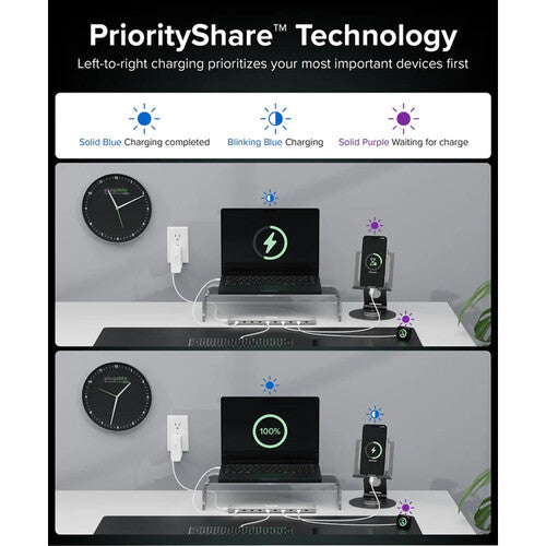 Plugable PS-10CC USB-C Power Delivery 10-Port Priority Charger