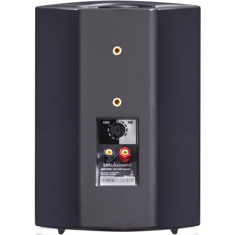 Russound AW70V6mk2 70/100V 2-Way Passive Surface Mount Speaker (Black)