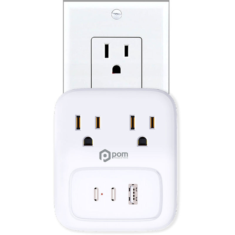 POM GEAR Dual AC / Dual USB-A&nbsp;with USB-C PD 18W Power Station