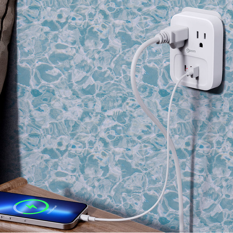 POM GEAR Dual AC / Dual USB-A&nbsp;with USB-C PD 18W Power Station