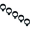Radius Mic Bands (Black, 5-Pack)