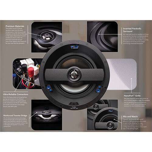 Russound IC-630 6.5" 2-Way Premium Performance Ceiling Speaker (Pair)