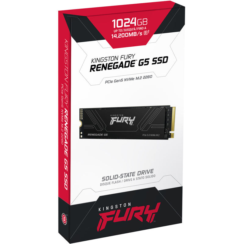 Kingston 1TB FURY Renegade G5 NVMe PCIe 5.0 M.2 Internal SSD