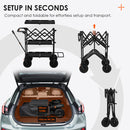 TARION Titanrig Foldable Production Cart (Base Model, Black)