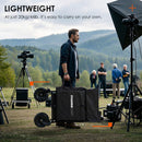 TARION Titanrig Foldable Production Cart (Base Model, Black)