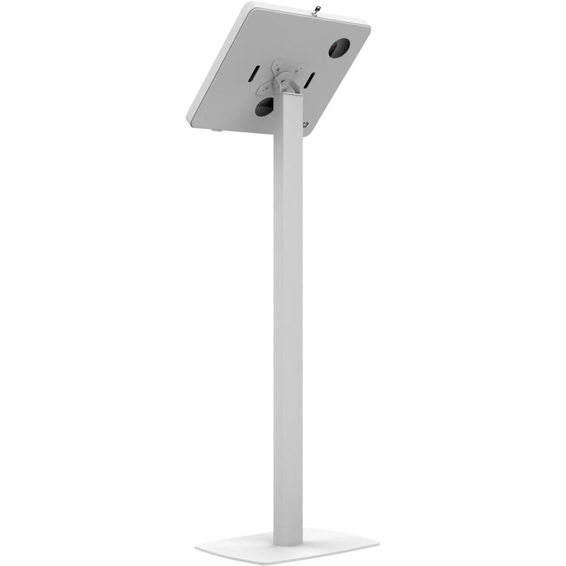 CTA Digital Premium Thin Profile Floor Stand with Security Enclosure (White)