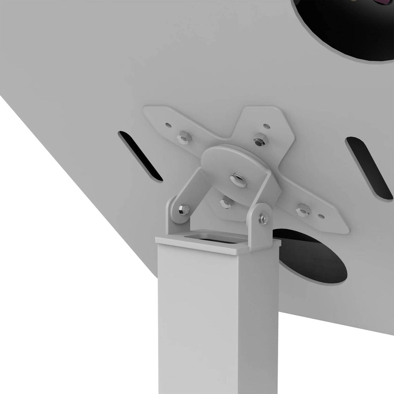 CTA Digital Premium Thin Profile Floor Stand with Security Enclosure (White)