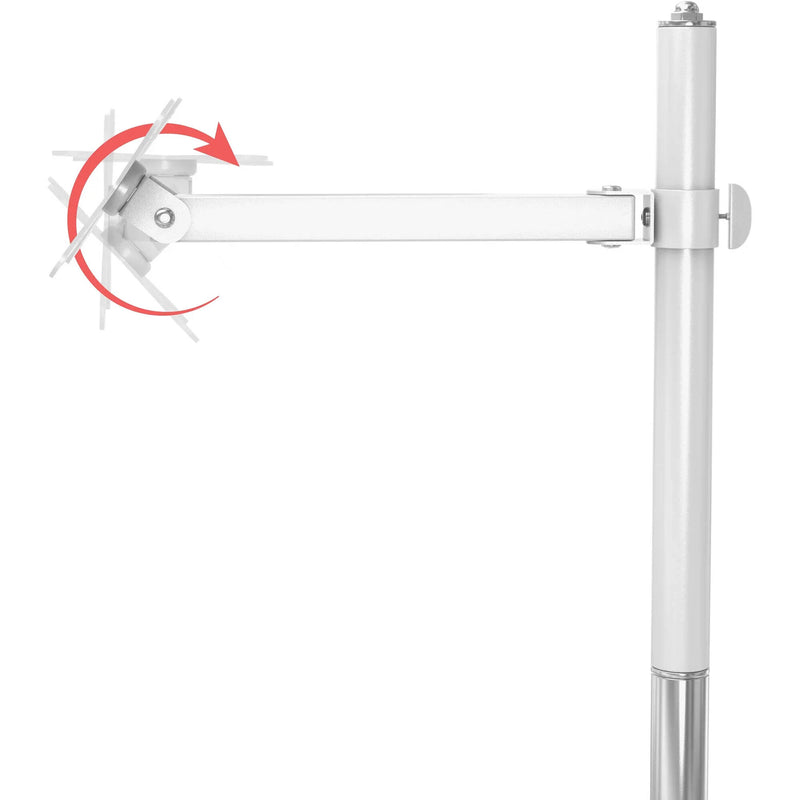 CTA Digital Rolling Stand with Articulating Arm and VESA Plate Monitor Mount