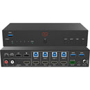 VigilLink 4x1 4K60 HDMI Seamless KVM Switcher with Multiviewer