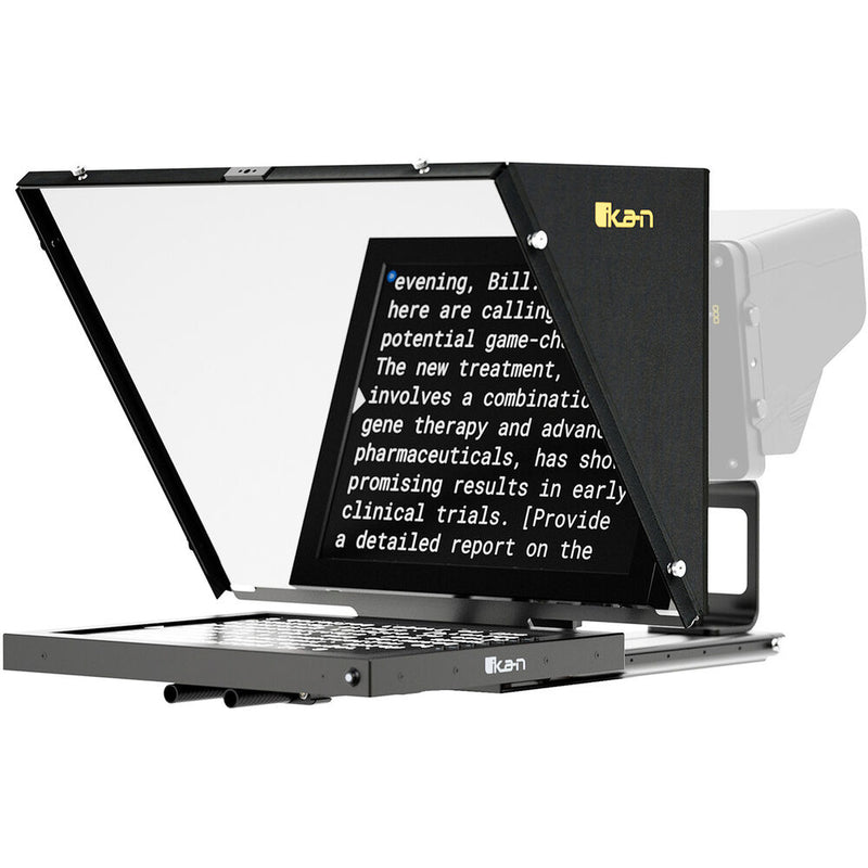 ikan PT4700S-V2-PEDESTAL Professional 17" SDI High-Bright Teleprompter, Pedestal & Dolly Turnkey