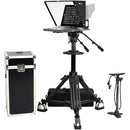 ikan PT4700S-V2-PEDESTAL Professional 17" SDI High-Bright Teleprompter, Pedestal & Dolly Turnkey