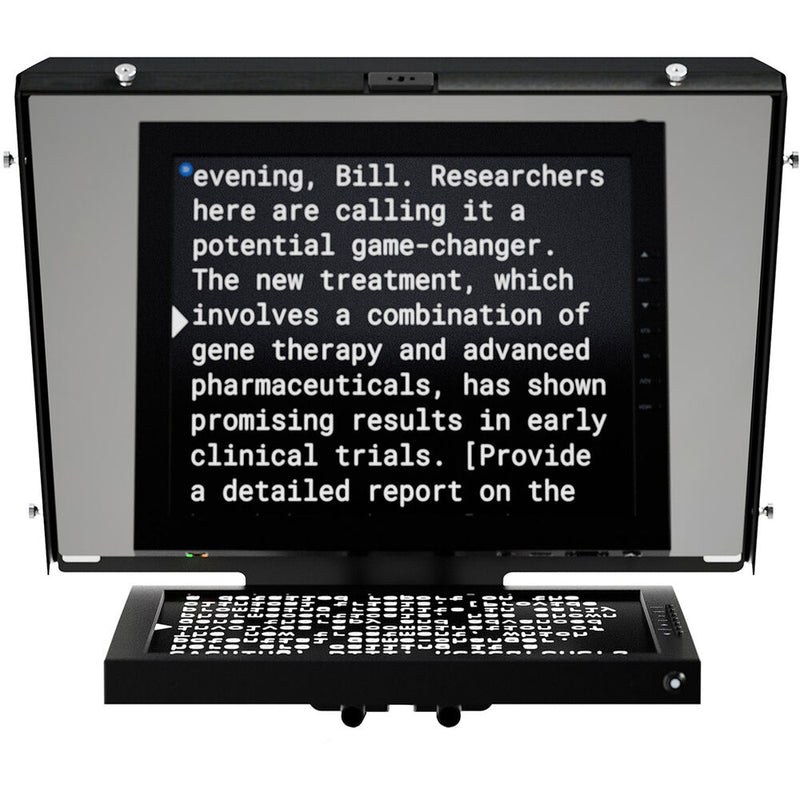 ikan PT4700S-V2-PEDESTAL Professional 17" SDI High-Bright Teleprompter, Pedestal & Dolly Turnkey