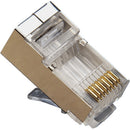 Platinum Tools RJ45 Shielded Crimp-On Ethernet Connector (Tray of 100)
