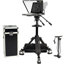 ikan Professional 17" High-Bright HDMI Teleprompter with Pedestal Travel Kit V2
