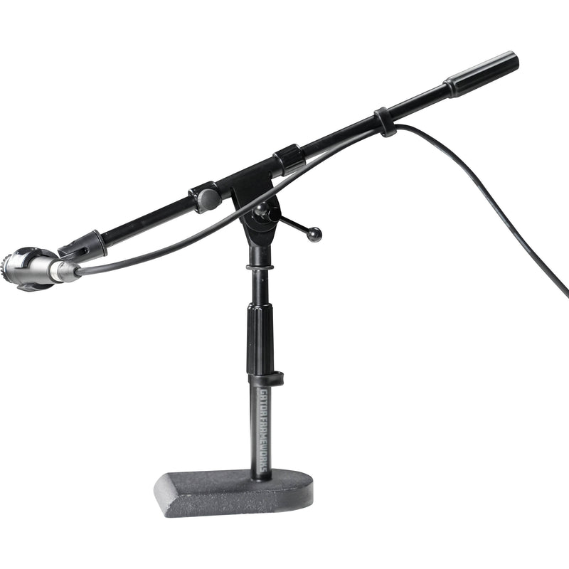 Gator Rok-It Bass Drum/Boom Combo Low Profile Mic Stand