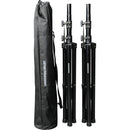 Gator Rok-It Aluminum Tripod Speaker Stand Set with Bag