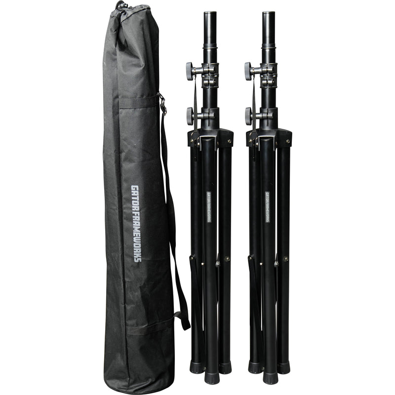 Gator Rok-It Aluminum Tripod Speaker Stand Set with Bag