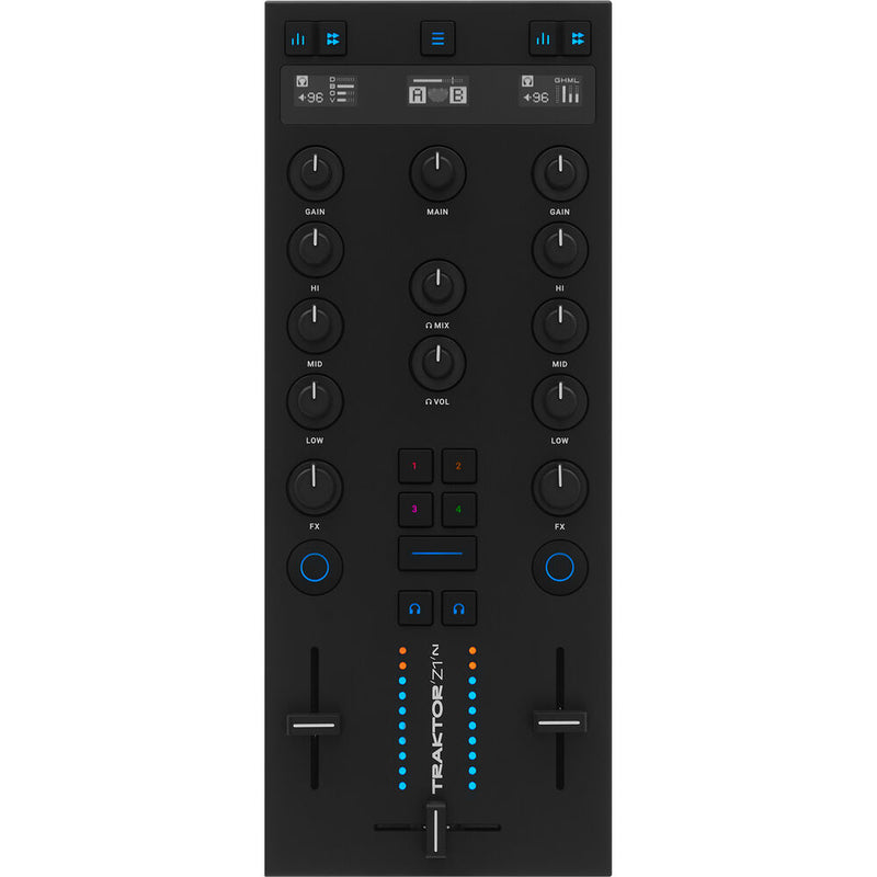 Native Instruments Traktor Z1 MK2 Ultracompact DJ Mixer Controller with Traktor Pro 4