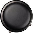 Oklahoma Sound Vinyl Padded?Adjustable Height Stool?with Backrest (24.5 - 32.5", Black)