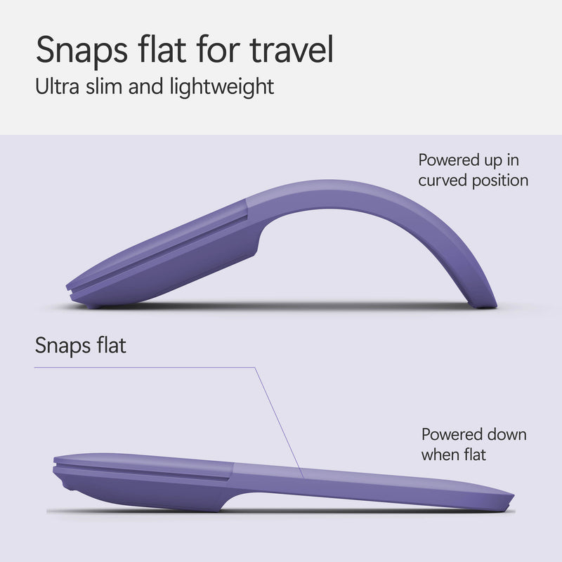 Microsoft Surface Arc Wireless Mouse (Violet)