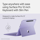 Microsoft 12" Surface Pro Keyboard Cover with Slim Pen 2 (Violet)