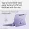 Microsoft 12" Surface Pro Keyboard Cover with Slim Pen 2 (Violet)