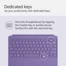 Microsoft 12" Surface Pro Keyboard Cover with Slim Pen 2 (Violet)