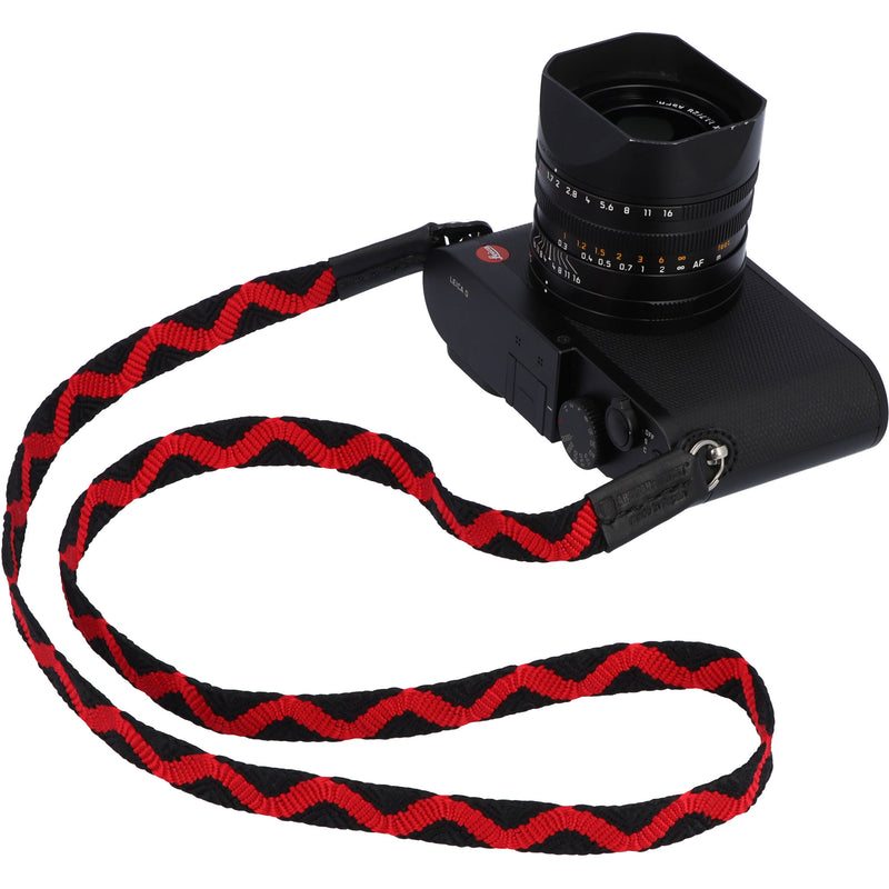 Artisan & Artist Sasanami Silk Strap (Black/Red, 47.2")