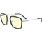 GUNNAR Barron Tinted Glasses (Silver Frame, Amber Lens)