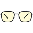 GUNNAR Barron Tinted Glasses (Silver Frame, Amber Lens)