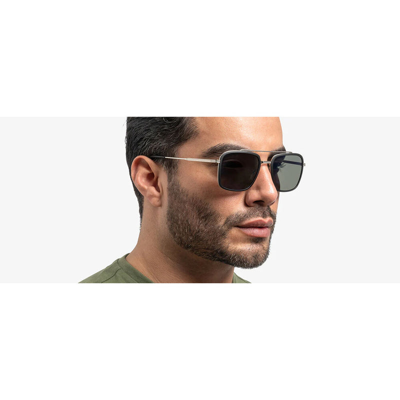 GUNNAR Barron Tinted Glasses (Silver Frame, Sun Lens)