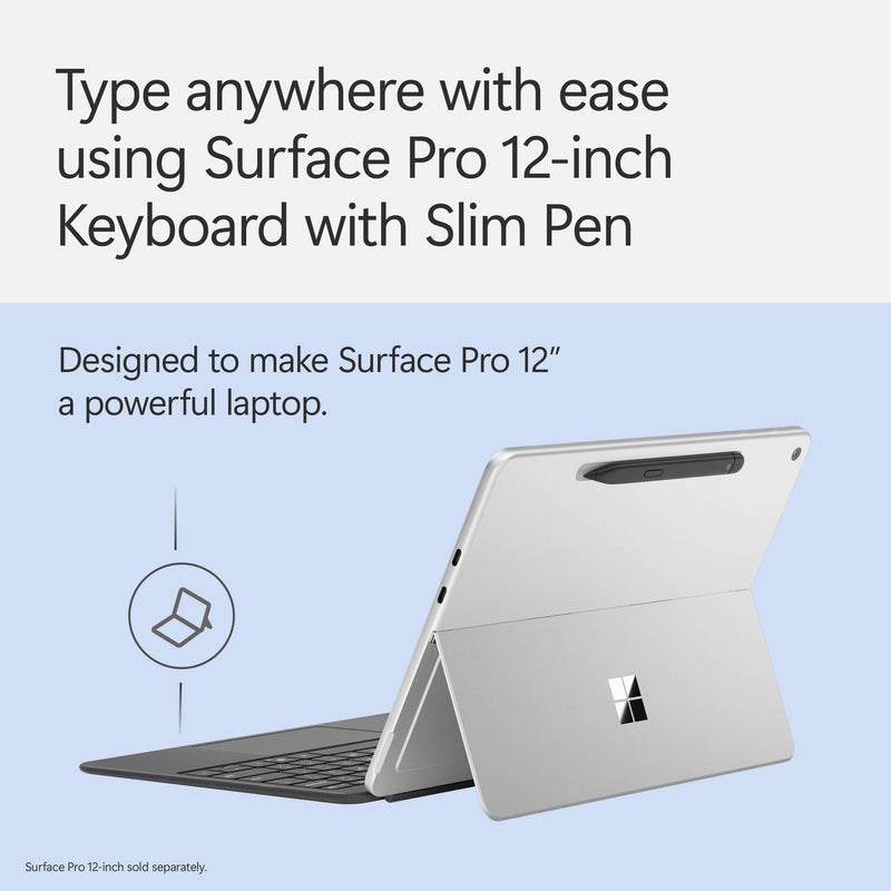 Microsoft 12" Surface Pro Keyboard Cover with Slim Pen 2 (Ocean)