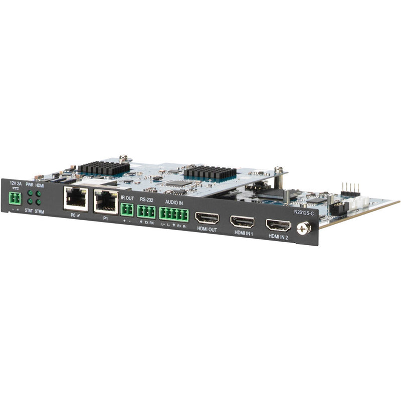 AMX N2612S-C 4K60 MWC/Dante AV-A HD Multi-Codec Dual-Stream Encoder Card