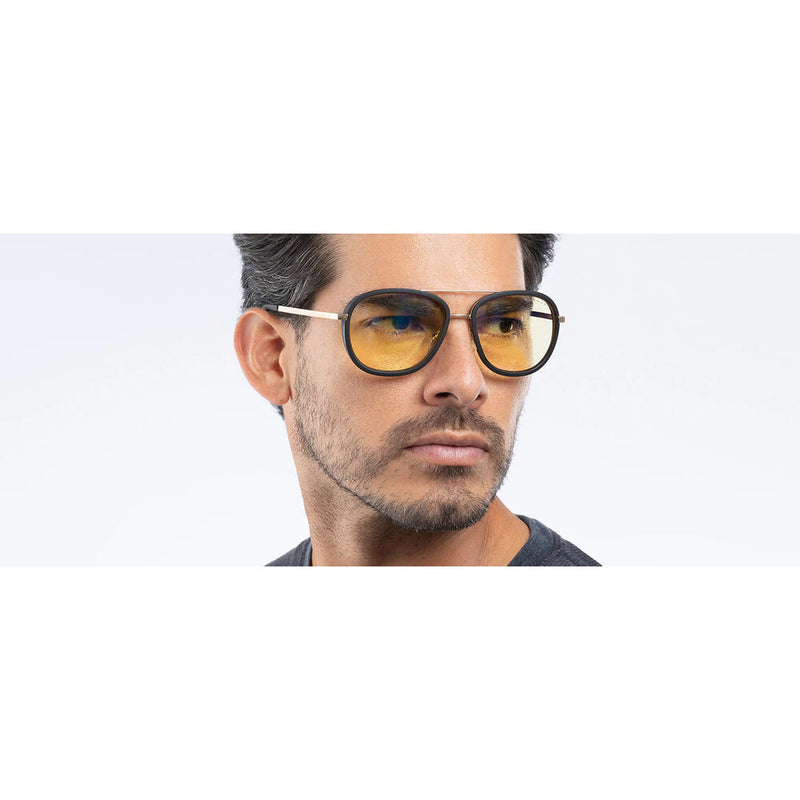 GUNNAR Dume Glasses (Gold Frame, Amber Lens)
