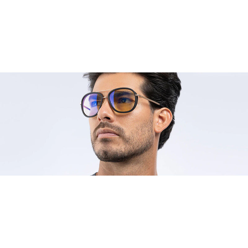GUNNAR Dume Glasses (Gold Frame, Amber Lens)