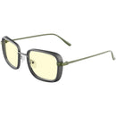 GUNNAR Fallout Vault 33 Glasses (Gunmetal & Olive Frame, Amber Lens)